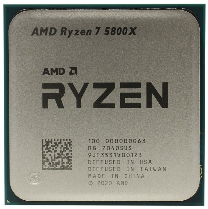 AMD Процессор AMD Ryzen 7 5800X (3.80ГГц, 32МБ) SоcketAM4 (без кулера) (oem)