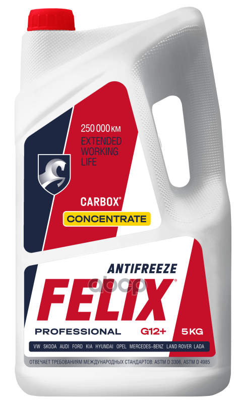 430206041_Антифриз! Felix Carbox 5 Kg Концентрат Красный -40 G12+ Felix арт. 430206041