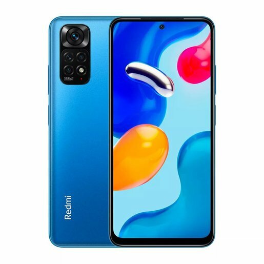 Смартфон Xiaomi Redmi Note 11S 64Gb 6Gb синий моноблок 3G 4G 2Sim 6.43" 1080x2400 Android 11 108Mpix 802.11 a/b/g/n/ac NFC GPS G