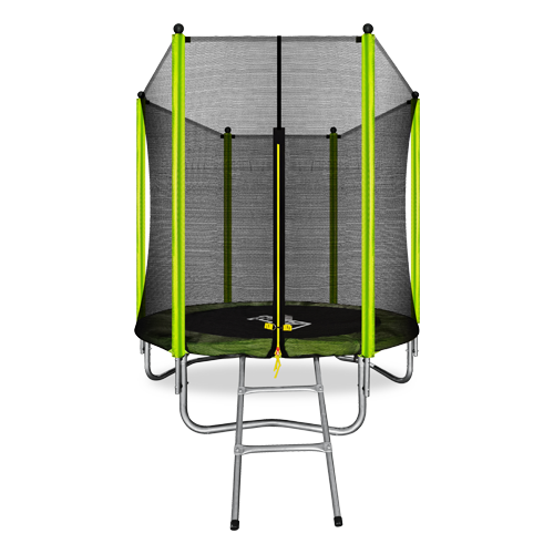 ARLAND Батут 6FT с внешней страховочной сеткой и лестницей (Light green)