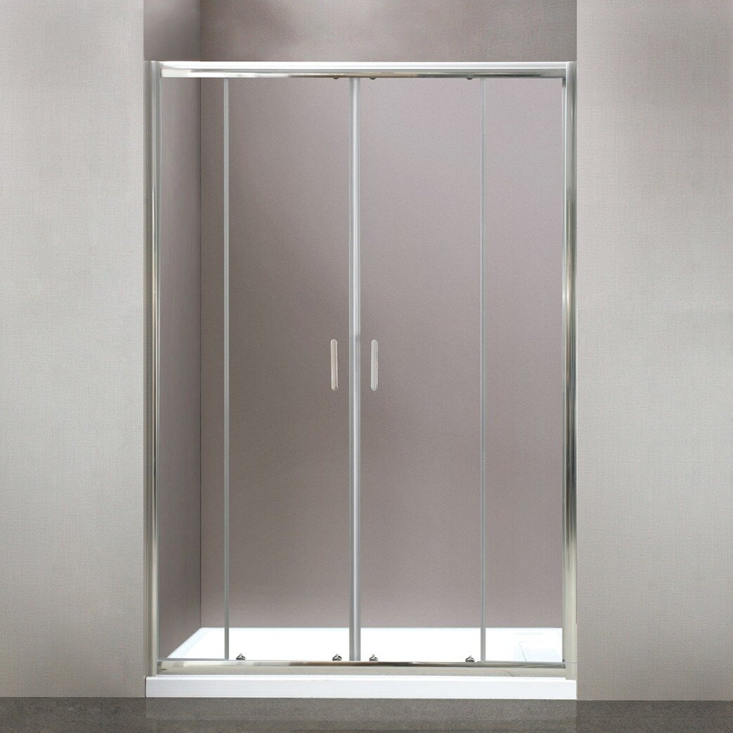 Душевая дверь в нишу BelBagno Uno 195 BF 2 170 C Cr стекло прозрачное UNO-195-BF-2-170-C-Cr