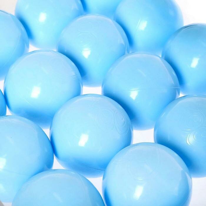 Соломон Набор шаров для сухого бассейна 500 штук, цвет светло-голубой - фотография № 2