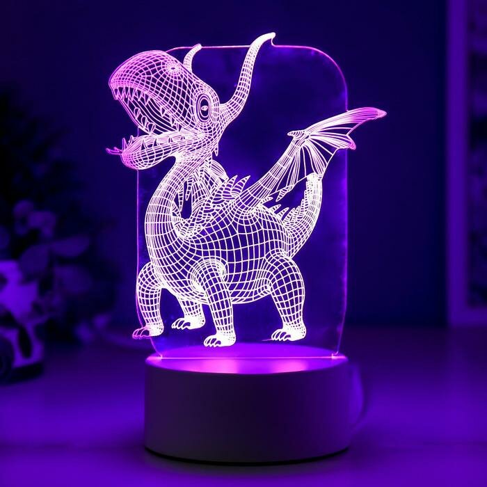 Светильник "Дракон" LED RGB от сети - фотография № 5