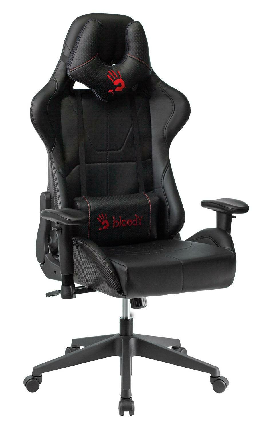 Кресло игровое A4Tech Bloody GC-500, обивка: эко.кожа, цвет: черный