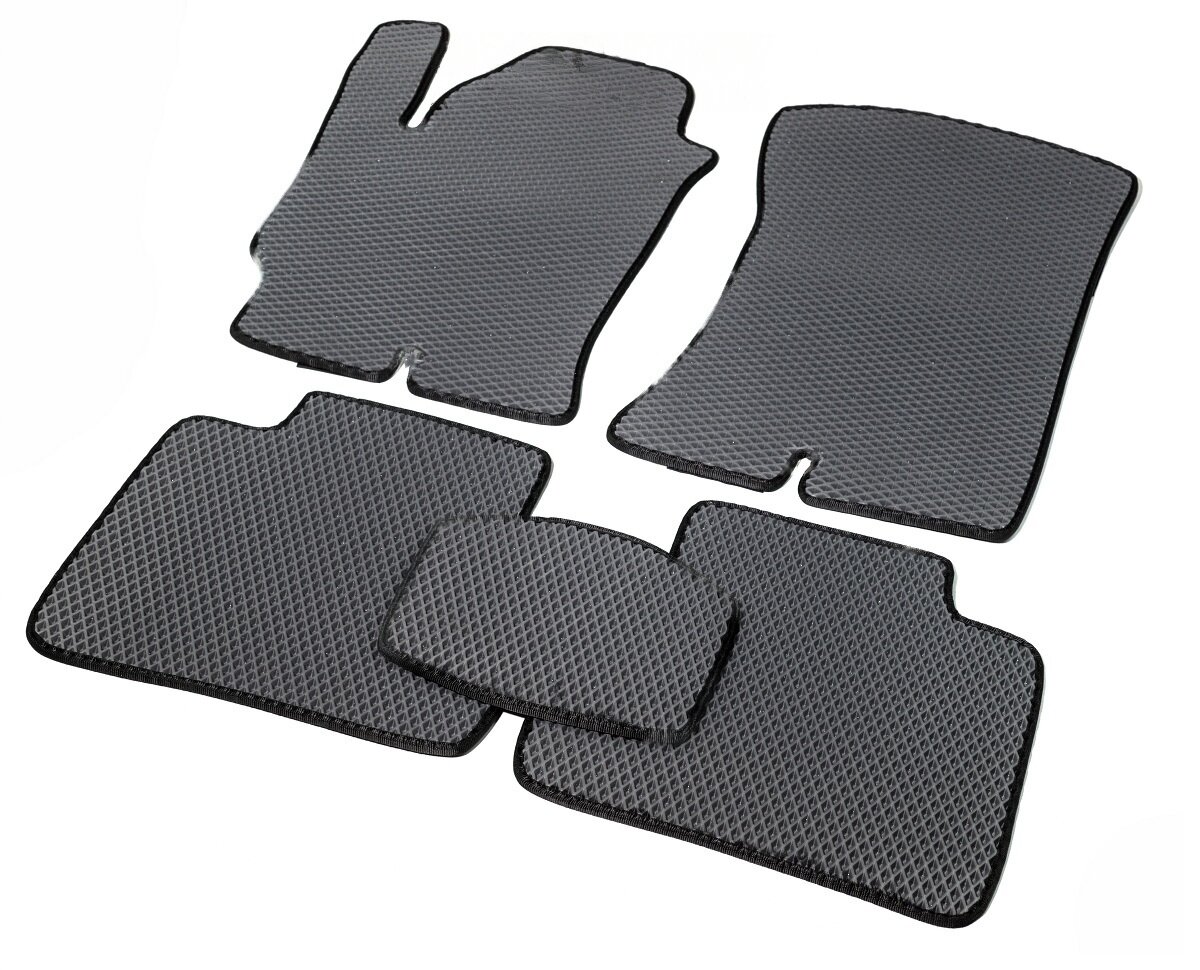 фото Эва коврики СНВ LADA ВАЗ 2170 Priora седан серый/черный