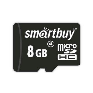 Карта памяти Smartbuy MicroSDHC 8GB Сlass4 +адаптер