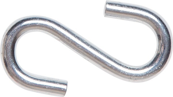 Крючок S-образный металлический 8 мм STARFIX2 штуки в зип-локе (SMM1-33686-2)