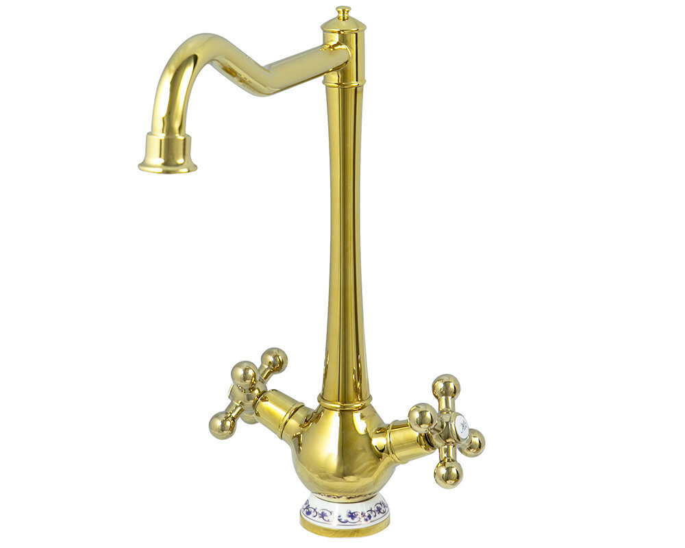 Смеситель из латуни и меди Zigmund Shtain ZS 2100 Золото