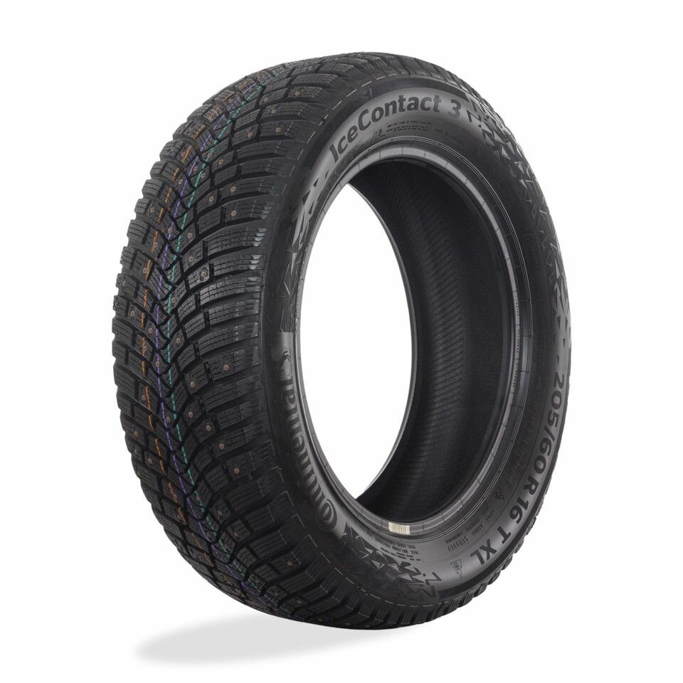 Шина зимняя легковая CONTINENTAL ContiIceContact 3 TA 205/60R16 96T XL шипы (Арт.347965)