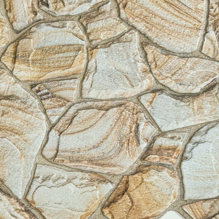 Панель ПВХ Камни, Песчаник медовый, 980х480мм. - фотография № 2