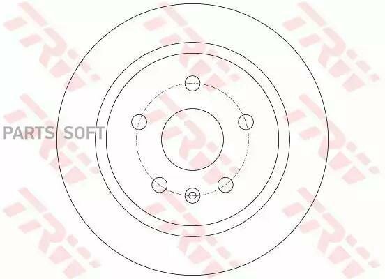 TRW DF6312 Диск тормозной OPEL