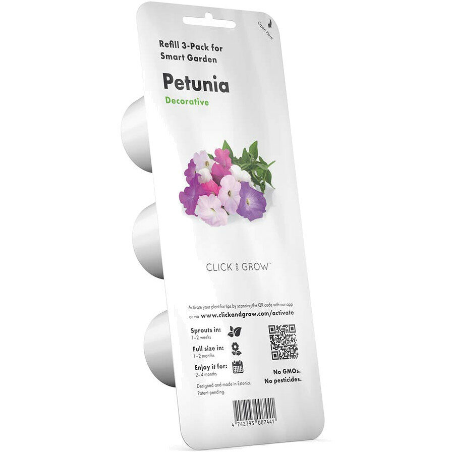 Набор картриджей для умного сада Click and Grow Refill 3-Pack Петуния (Petunia) - фотография № 1