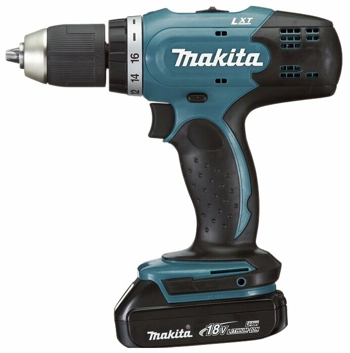 Аккумуляторная дрель-шуруповерт Makita DDF453SYX4 Li-Ion 1.5 А·ч 18 В х2 42 Н·м