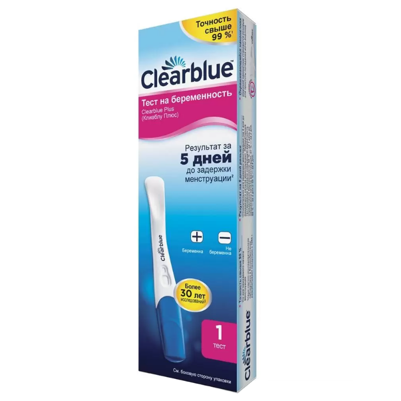 Тест на беременность Clearblue Plus №1