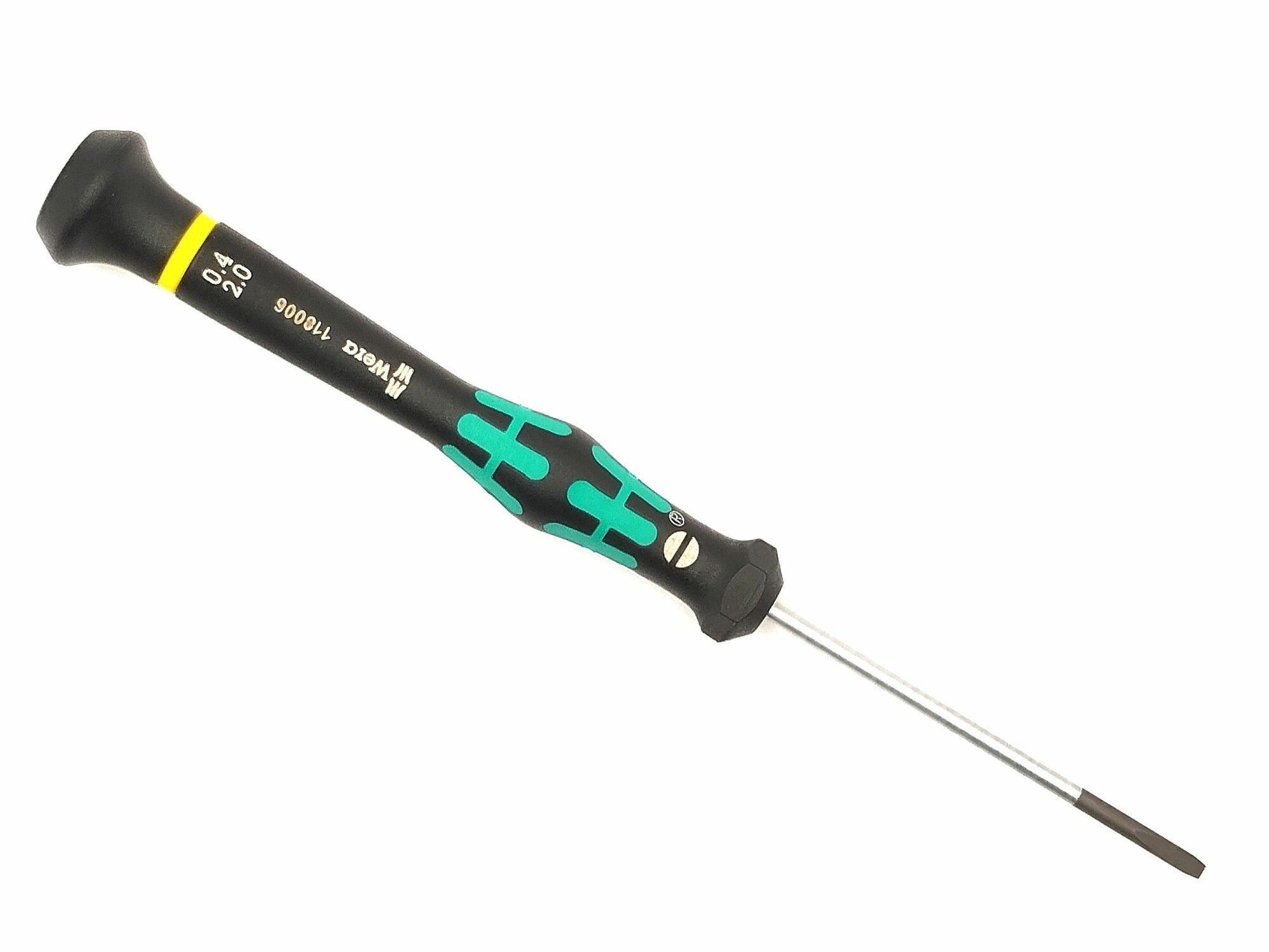 фото Отвертка SL2 шлицевая WERA Kraftform Micro 2035 для электроники, 0.40x2x60 Мм, WE-118006