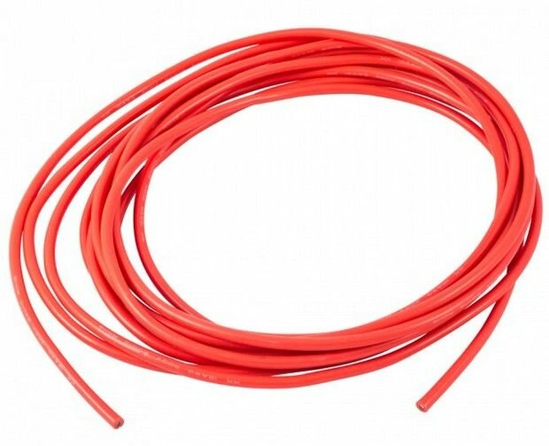 Силиконовый провод 12AWG красный, 2 метра