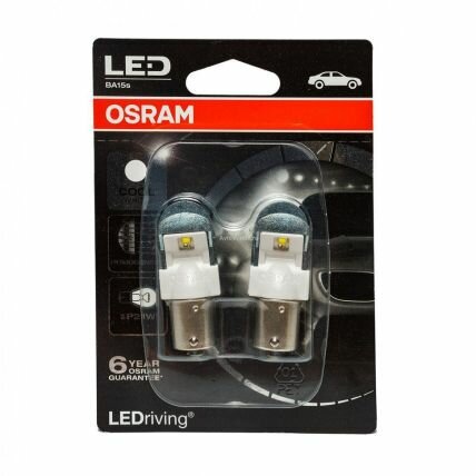 Лампа автомобильная светодиодная OSRAM LEDriving Premium 7556CW-02B P21W 12V 2W BA15s 2 шт.