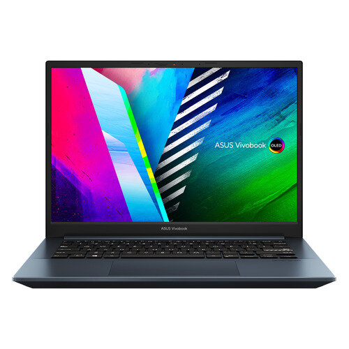 Ноутбук ASUS Vivobook Pro 14 OLED M3401QA-KM112, 14", AMD Ryzen 5 5600H 3.3ГГц, 8ГБ, 256ГБ SSD, AMD Radeon , noOS, синий [90nb0vz2-m002u0]