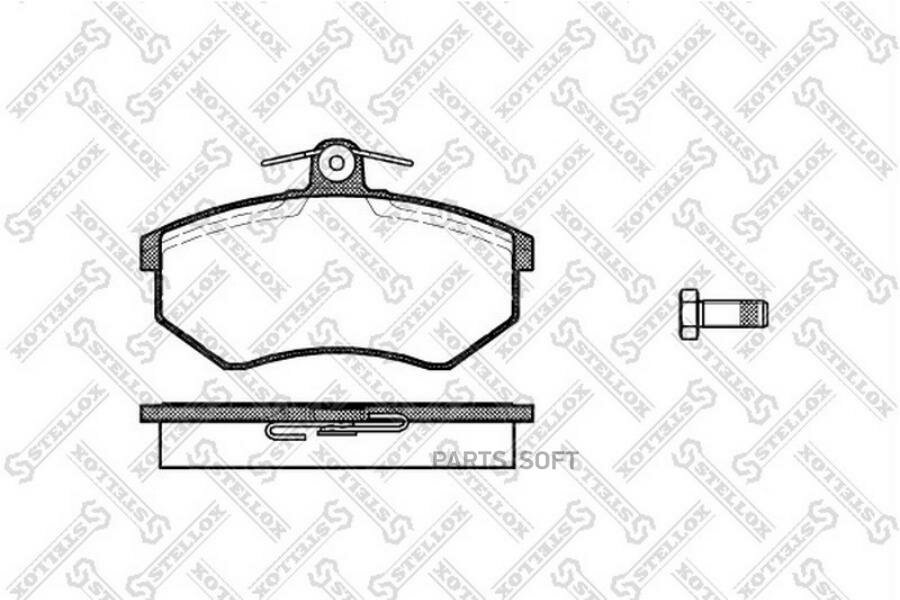 145 000-sx_колодки дисковые передние!\audi 80 1.6-1.9d 86-91, vw golf ii 88-89