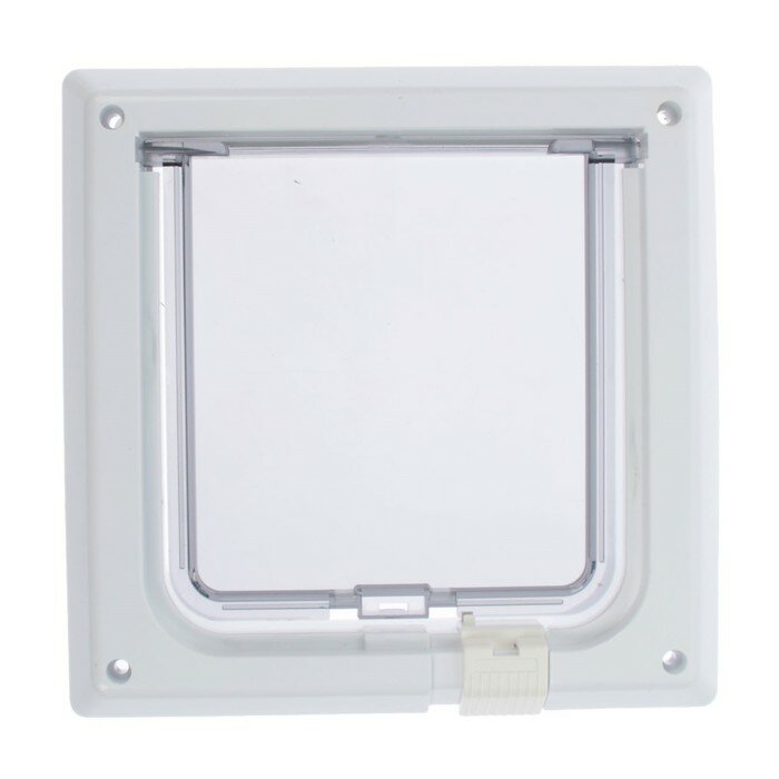 Дверца для животных "барсик", белый, проем 145x145 мм, толщина двери 36-42 мм./В упаковке шт: 1 - фотография № 2