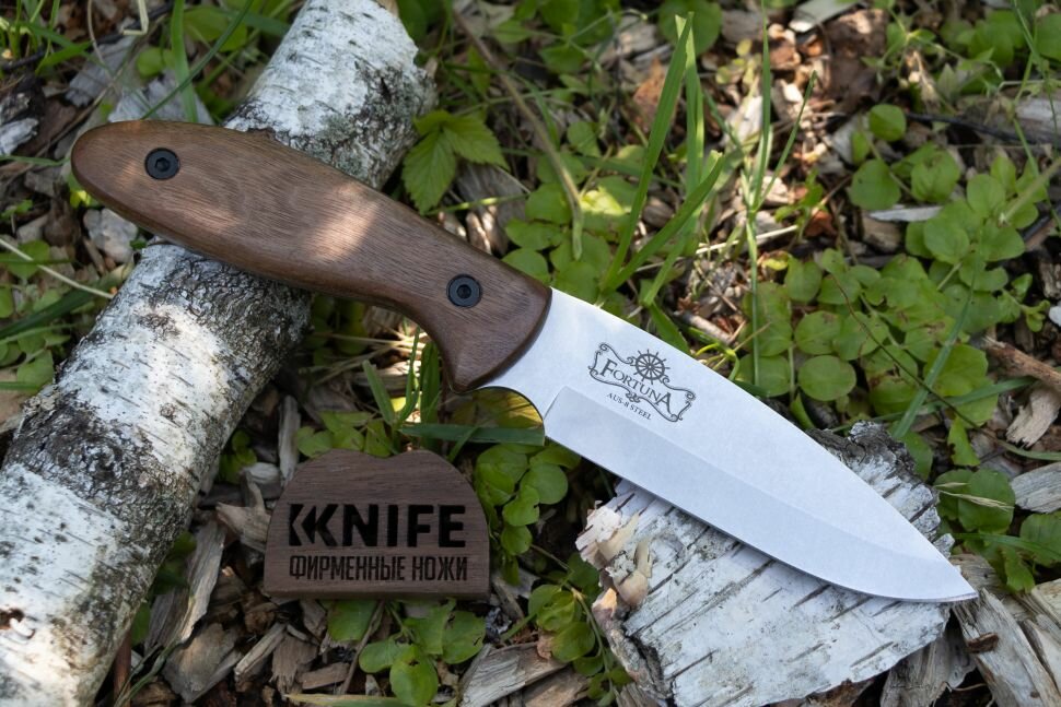 Нож "Fortuna" AUS-8 Satin Орех от Kizlyar Supreme