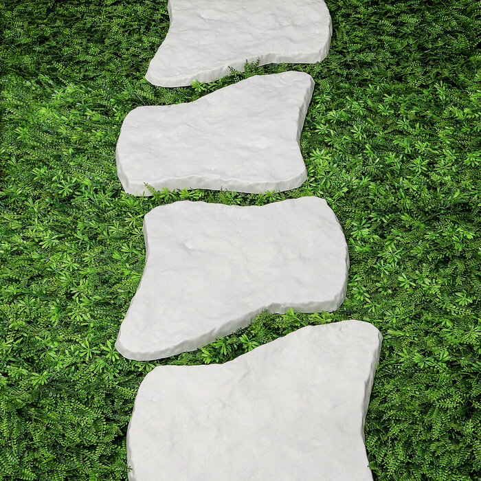 Модульное покрытие, 55 × 42 см, пластик, светлый мрамор, «Камень № 1», 1 шт - фотография № 2