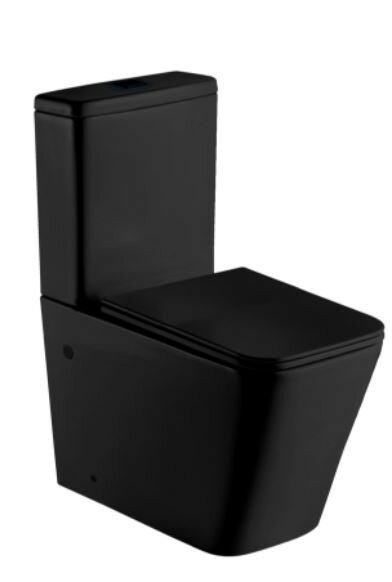 Унитаз напольный WeltWasser WW SK GELBACH 001 ST MT-BL безободковый черный матовый.