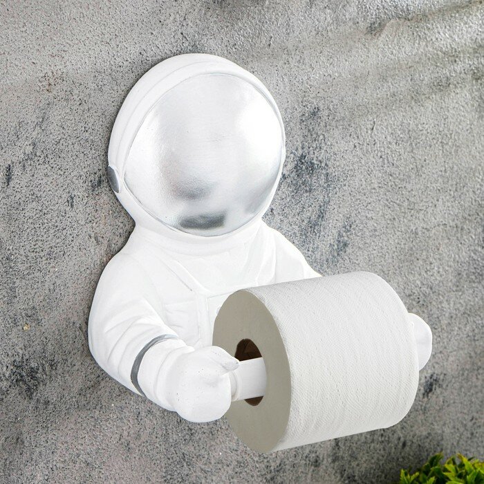 TAKE IT EASY Держатель для туалетной бумаги "Космонавт" 18х12х20см - фотография № 1