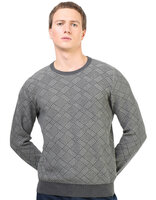 Пуловер с круглым вырезом серый с рисунком MARVELIS размер: S цвет: Серый арт. 63131567