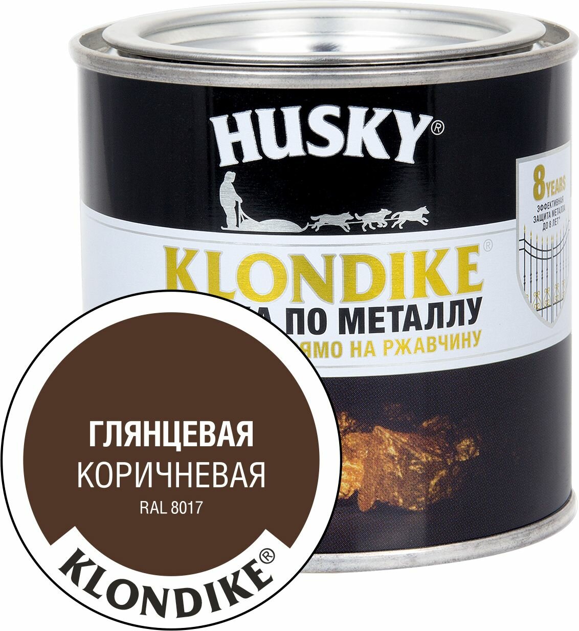 Краска алкидная (А) HUSKY Klondike по металлу гладкая