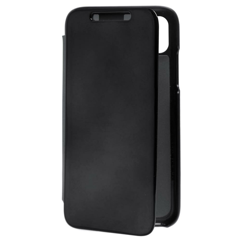 Чехол-книжка с функцией умной обложки HRS Mirror Case для Apple iPhone XR (Черный)