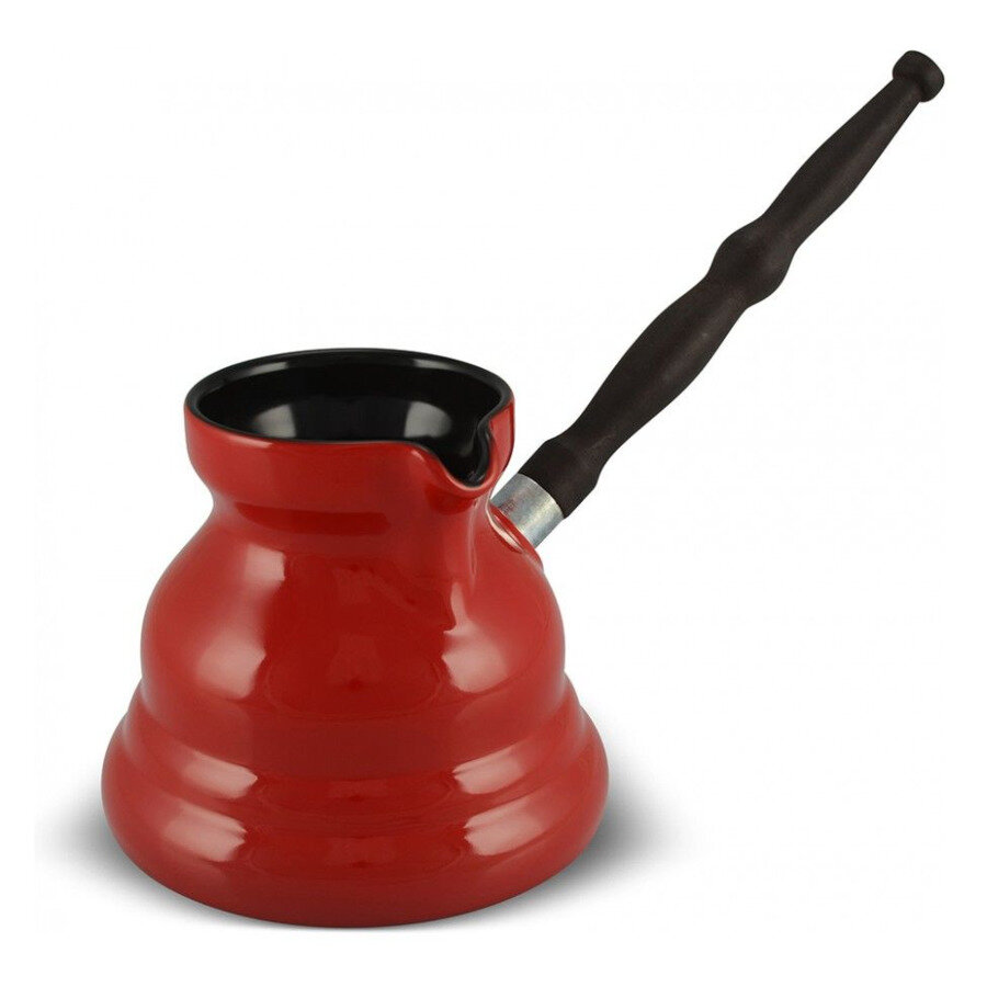 Турка с индукционным покрытием Ceraflame Vintage "Ibrik", 650мл, красный, керамика