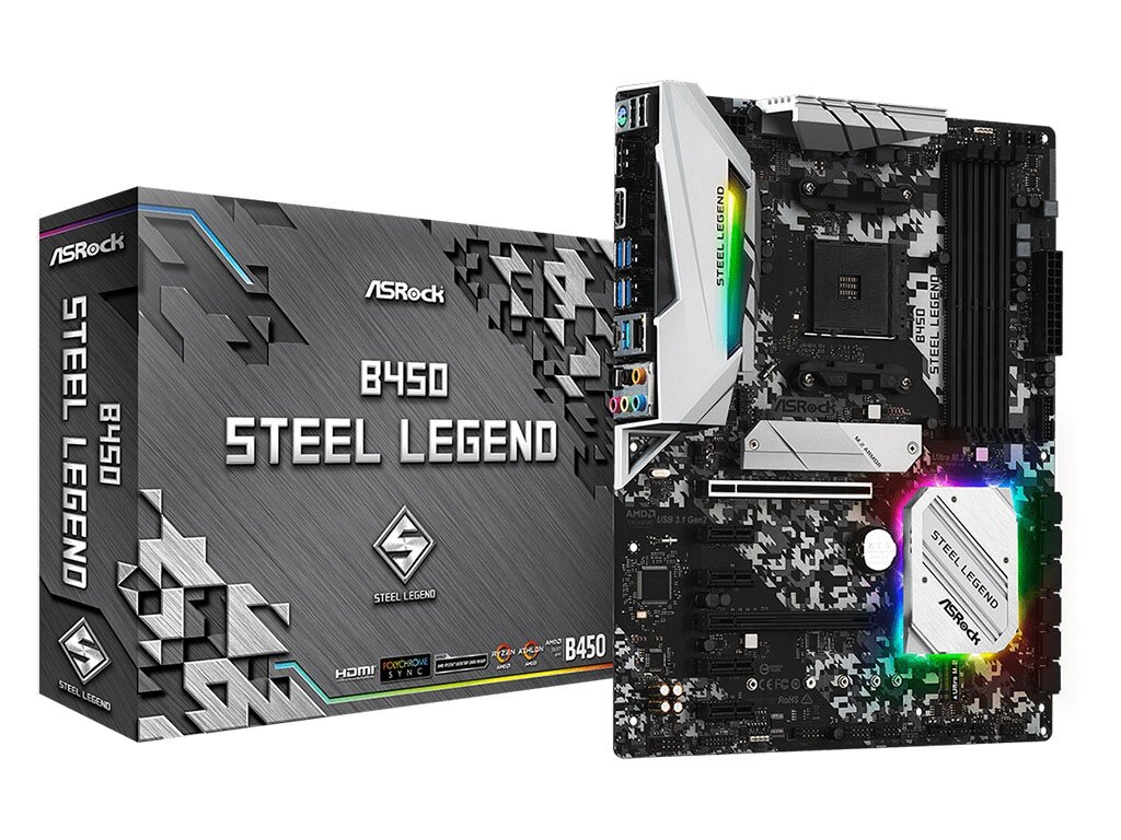 Материнская плата ASRock B450 Steel Legend