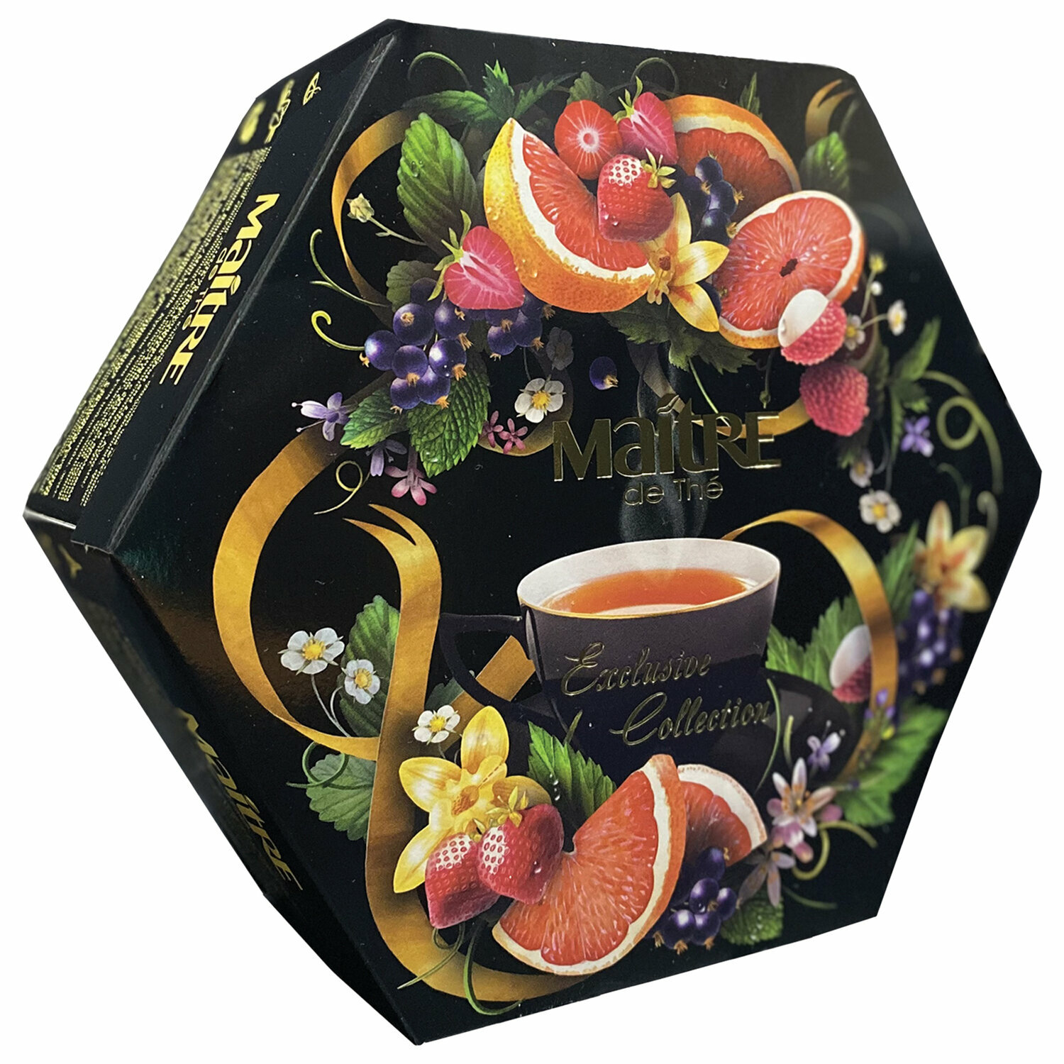 Чай MAITRE «Exclusive Collection» ассорти 12 вкусов, набор 60 пакетиков - фотография № 1