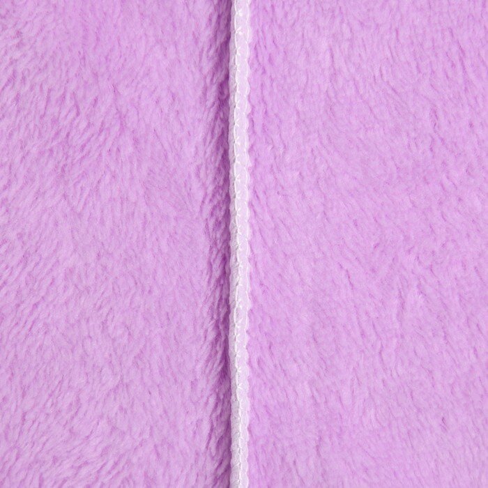 Полотенце-чалма для сушки волос Этель цвет сиреневый, 65*25 см, 100% п/э - фотография № 4
