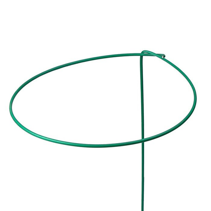 Кустодержатель для цветов, d = 30 см, h = 70 см, ножка d = 0.3 см, металл, зелёный (5 шт) - фотография № 2