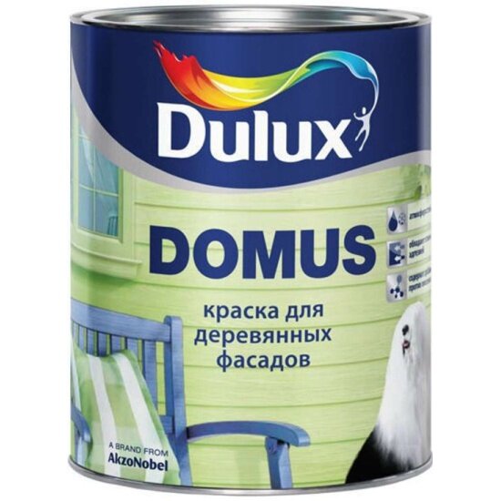 Краска алкидная Dulux Domus влагостойкая полуглянцевая