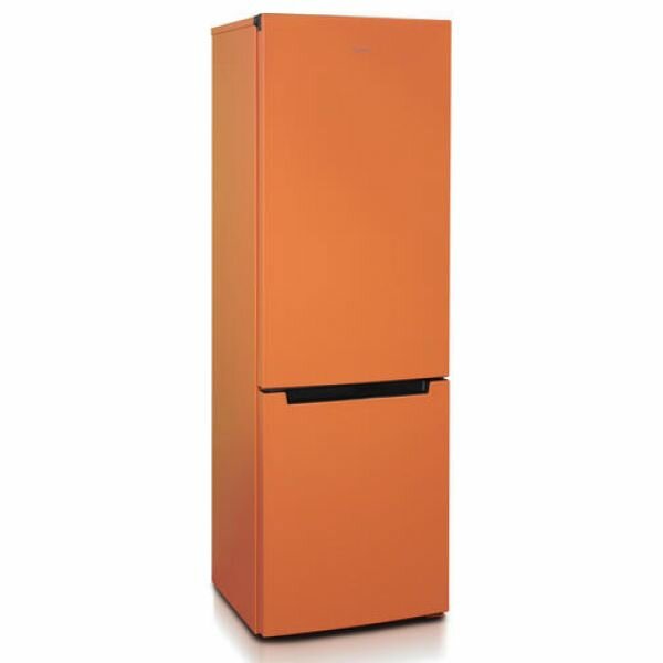 Холодильник с морозильником Бирюса T860NF оранжевый - фотография № 1