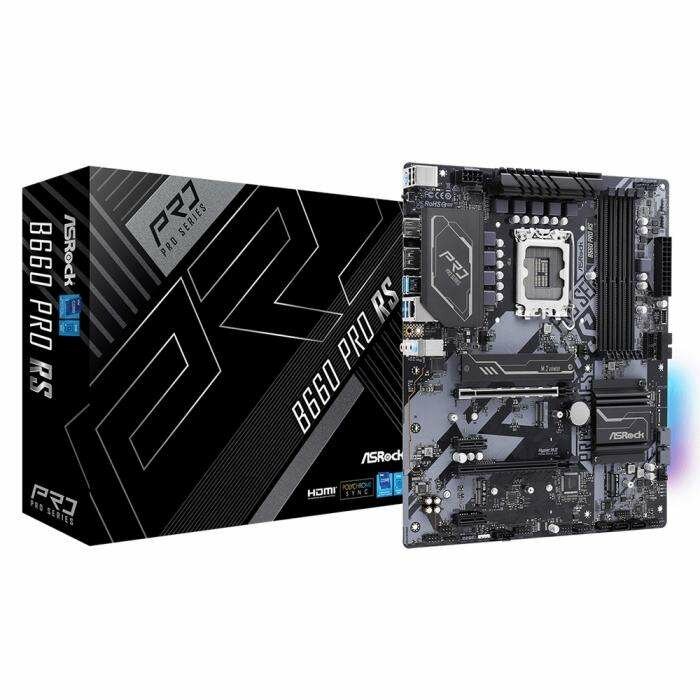 Материнская плата ASROCK B660 PRO RS, LGA1700, B660, 4*DDR4, DP+HDMI, 4xSATA3 6.0 (RAID), M.2 Socket, 4xUSB 3.2, 2xUSB 2.0, ATX; 90-MXBHV0-A0UAYZ