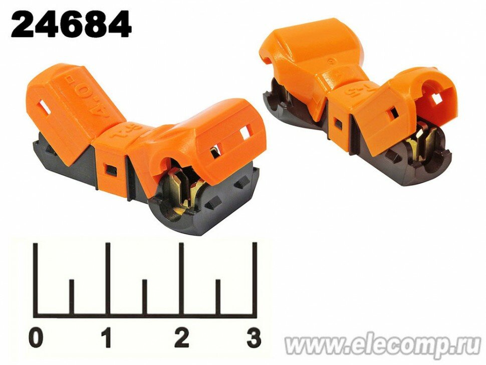 фото Соединитель кабеля 1pin Т-образный JOWX T-5 4мм (скотч-лок)