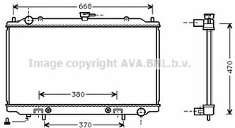 Радиатор Nissan Cefiro II/Maxima / Maxima QX IV/Maxima / Maxima QX IV Station Wagon 94>00 AVA COOLING SYSTEMS DN2189