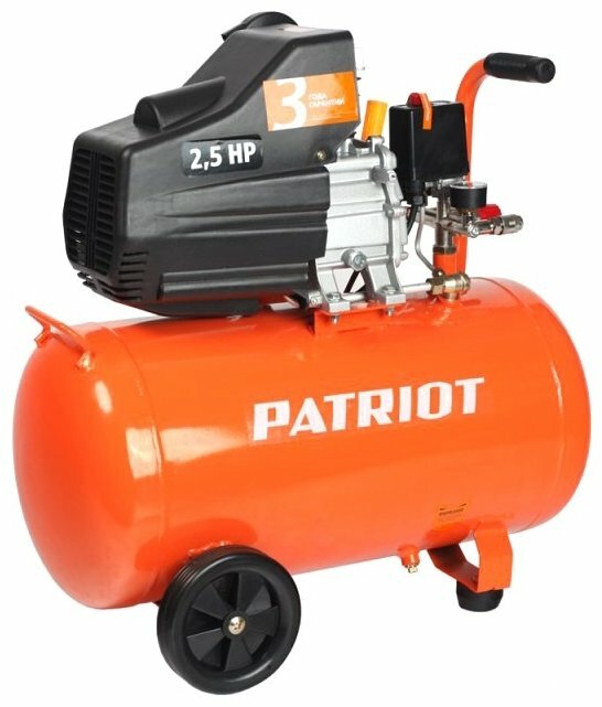 Компрессор масляный PATRIOT Euro 50-260K 50 л 1.8 кВт