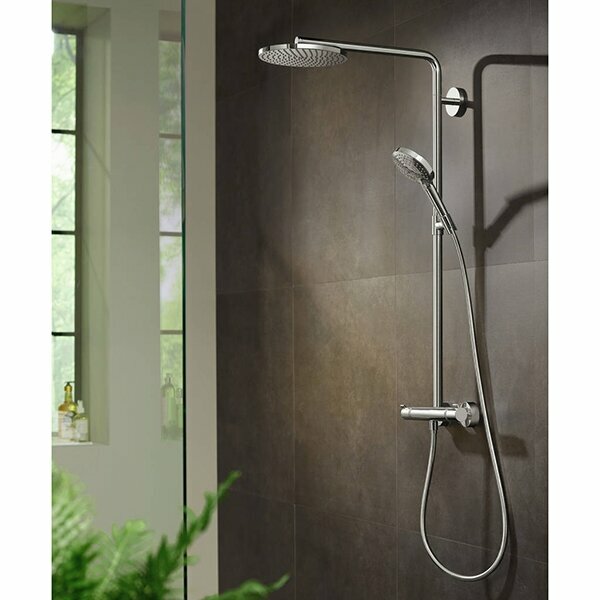 Душевая система Hansgrohe Raindance Select S 27633990 с термостатом Полированное золото - фотография № 2