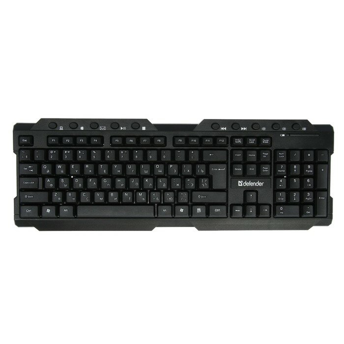 Клавиатура Defender Element HB-195 RU, беспроводная, мембранная, 114 клав, USB, черная