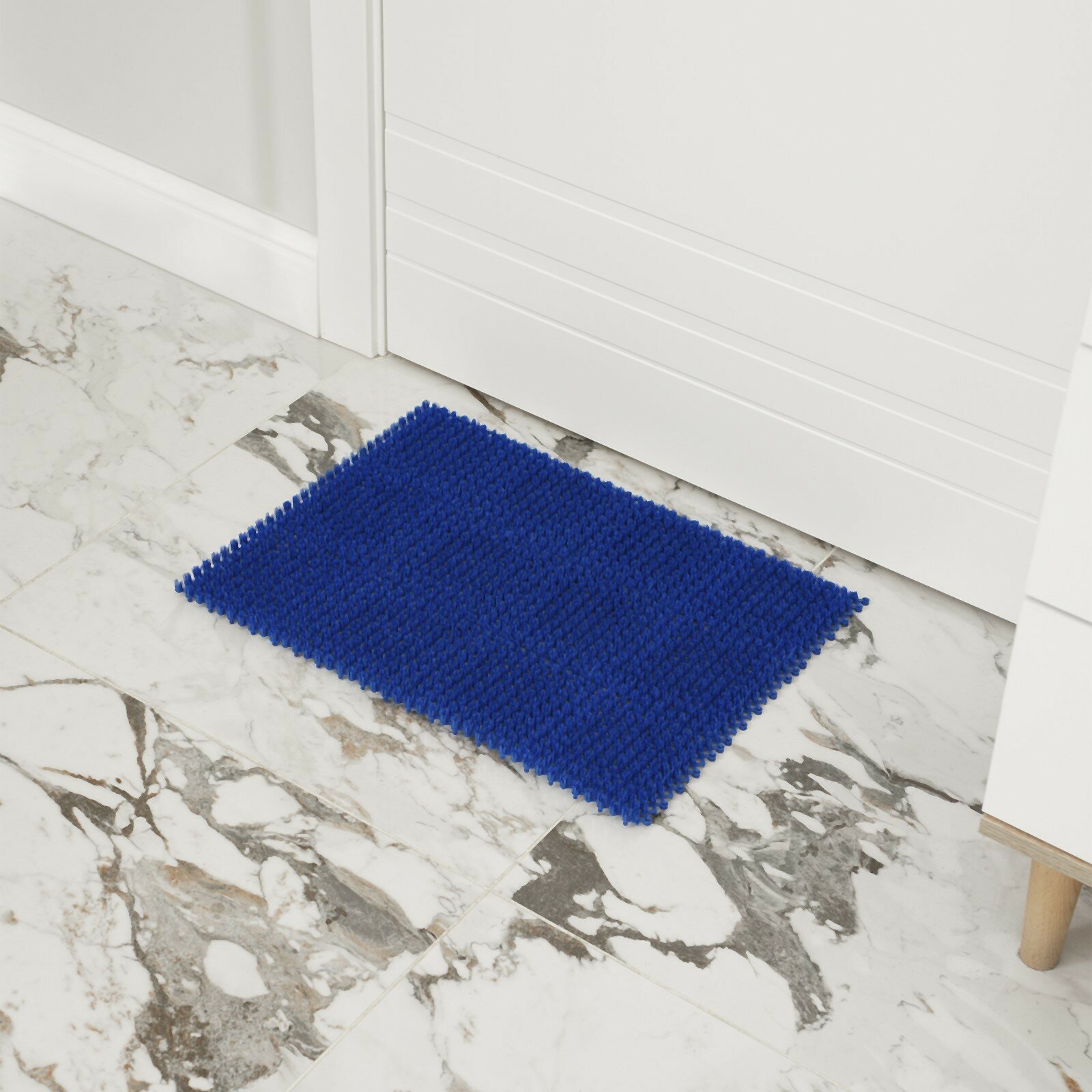 Покрытие ковровое щетинистое без основы «Травка», 40×53 см, цвет синий - фотография № 6