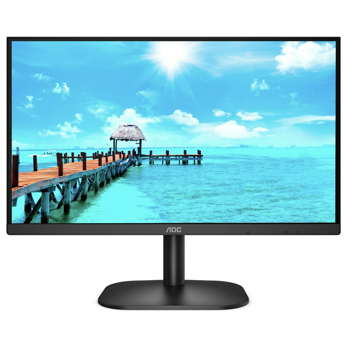 23.8" AOC 24B2XD Black (IPS LED, 1920x1080, 178/178°, 4мс, DVI)