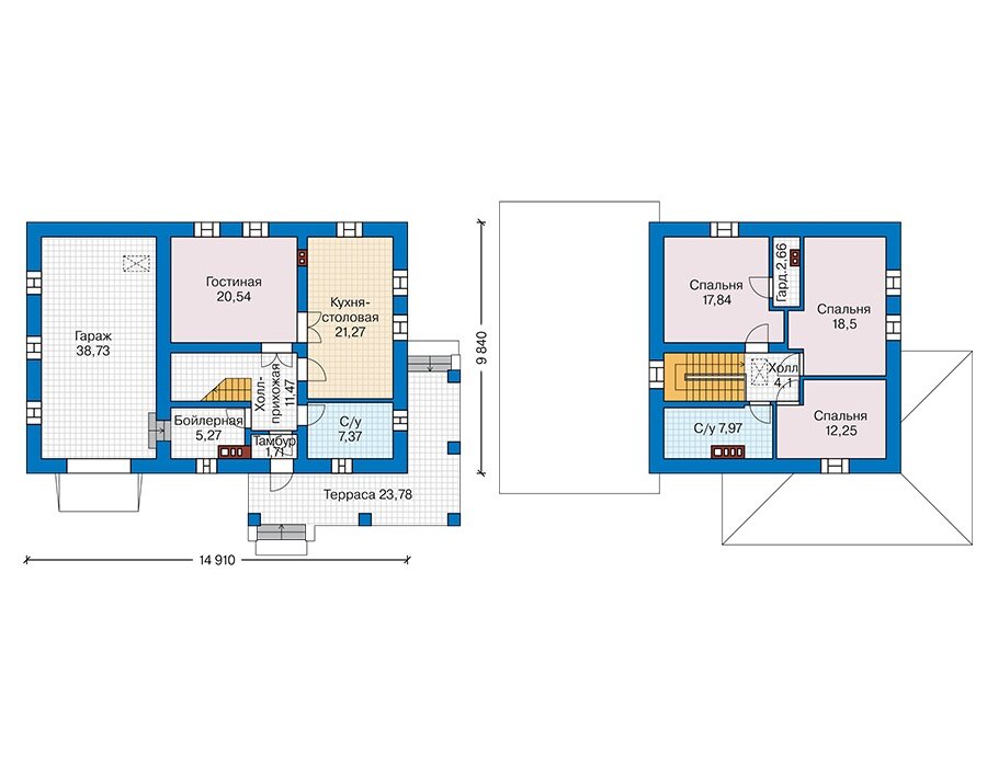 Проект дома Plans-45-57 (170 кв.м, кирпич) - фотография № 3