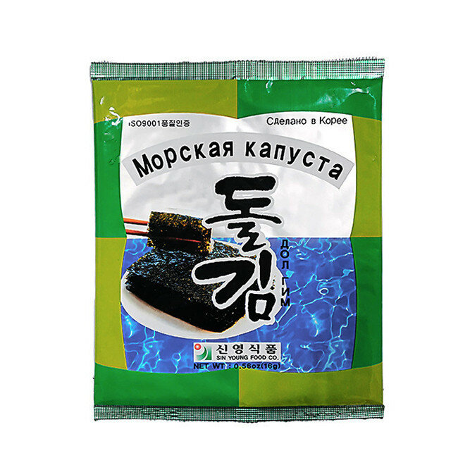 Морская капуста Дол Гим обжаренная, 16 г