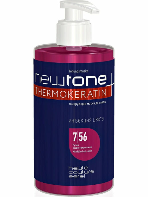 Маска для волос тонирующая Estel Professional Newtone 7/56 русый красно-фиолетовый 435 мл