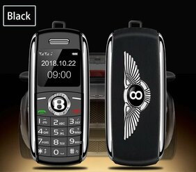 Кнопочный мини телефон с двумя SIM-картами Bx8 ,сотовый ,маленький , мобильный телефон Черный